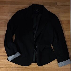Apt. 9 Black Blazer with Gray Accents